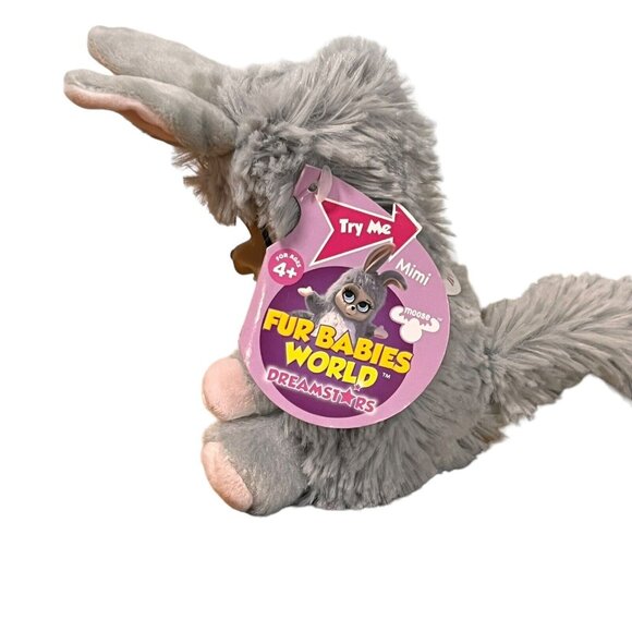 Fur Babies World Plush Animal 2017 Moose Finger Puppet Moving Eyes Kids NWT - Picture 2 of 11